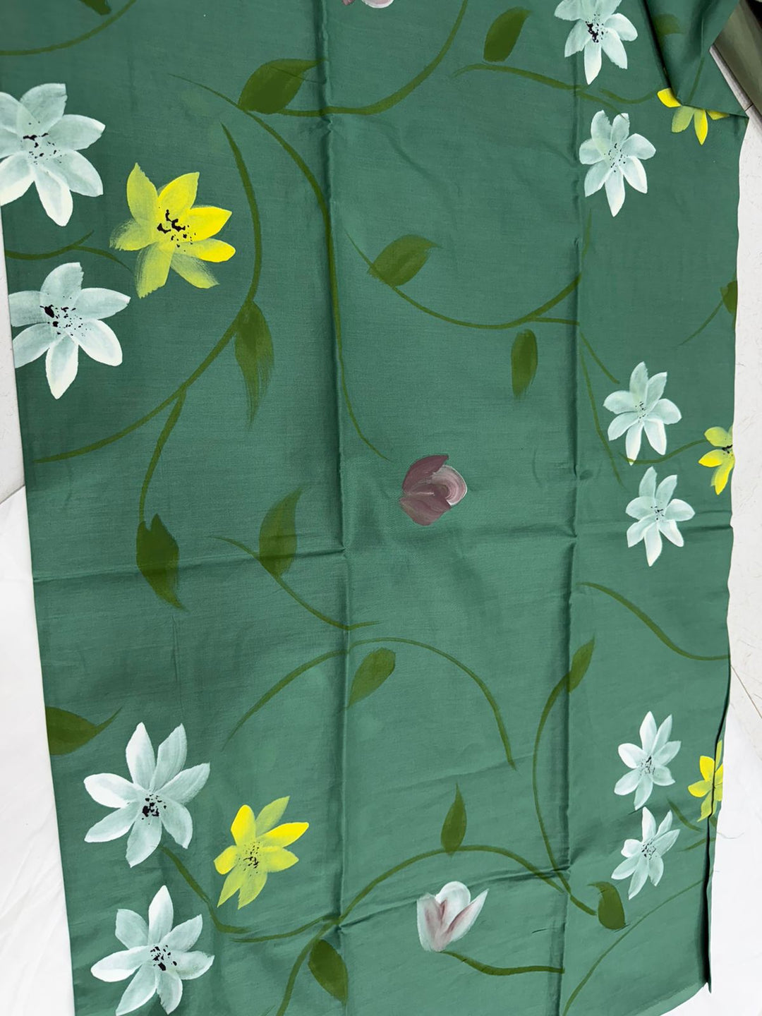 Beautiful Cotton Suit With Chiffon Dupatta