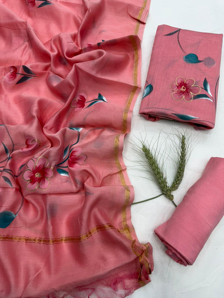 Chanderi Silk Suit Set