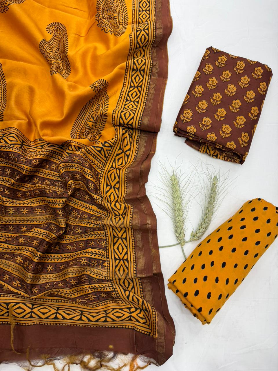 Chanderi Silk Suit Set