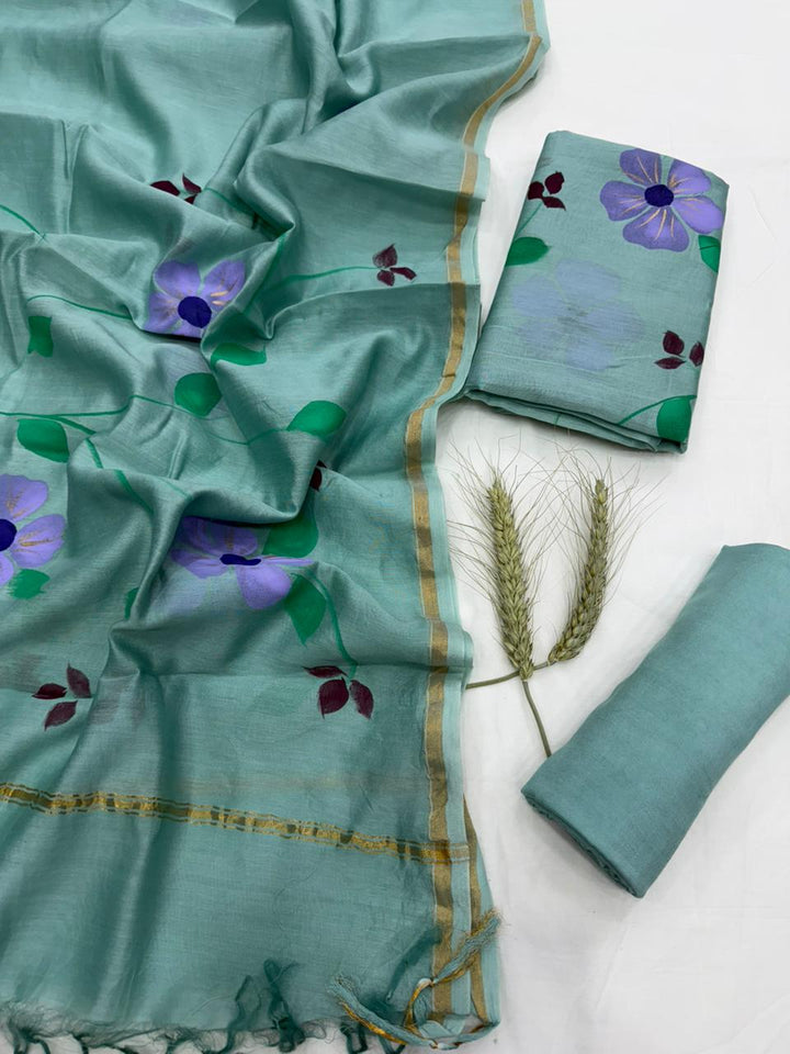 Chanderi Silk Suit Set
