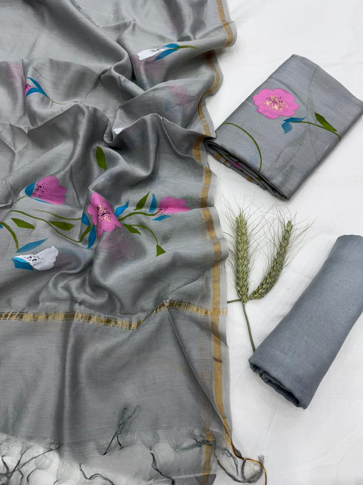 Chanderi Silk Suit Set