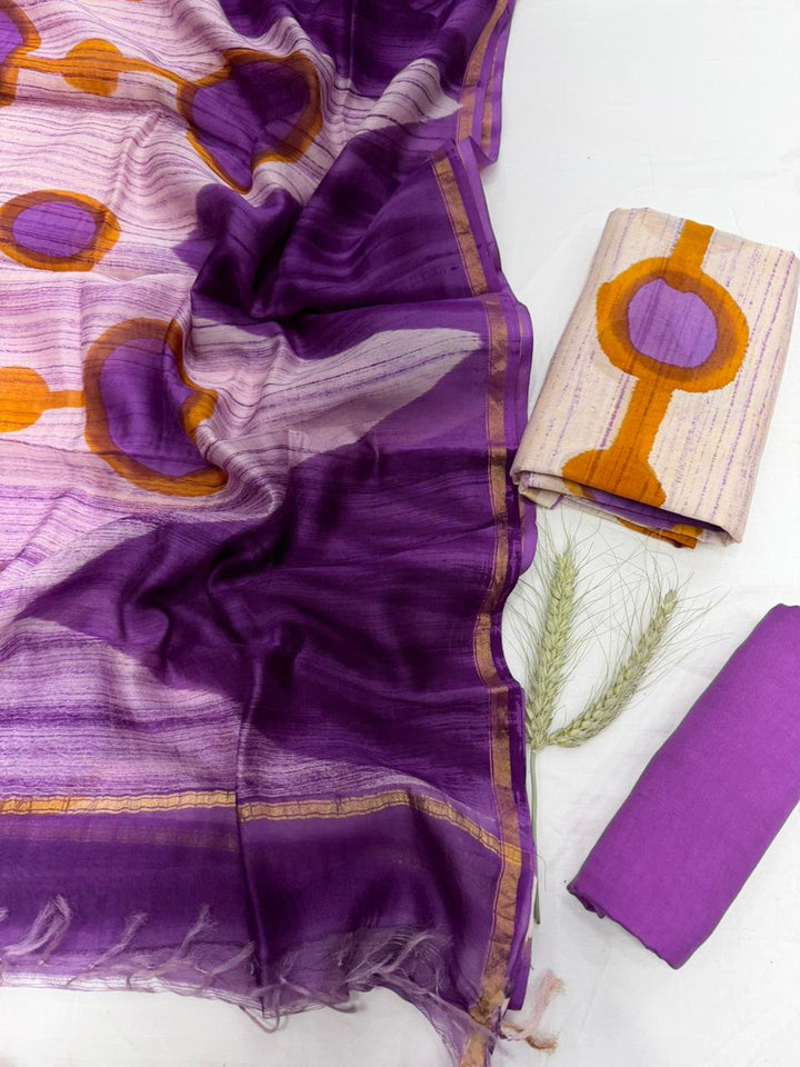 Chanderi Silk Suit Set
