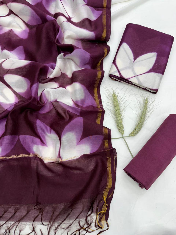 Chanderi Silk Suit Set