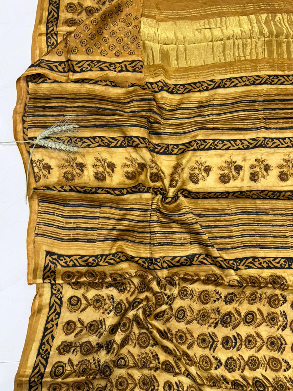 Handmade modal silk saree
