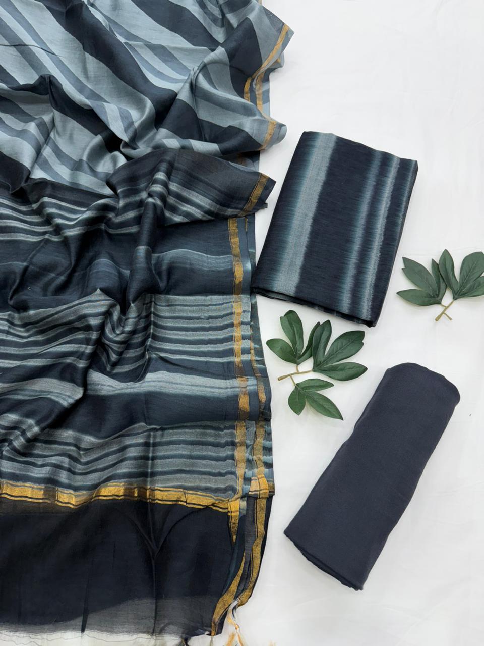 Chanderi Silk Suit Set