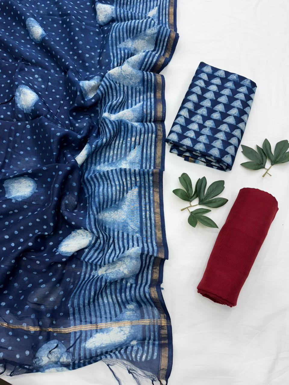Chanderi Silk Suit Set