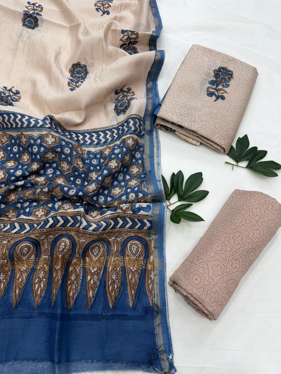 Chanderi Silk Suit Set