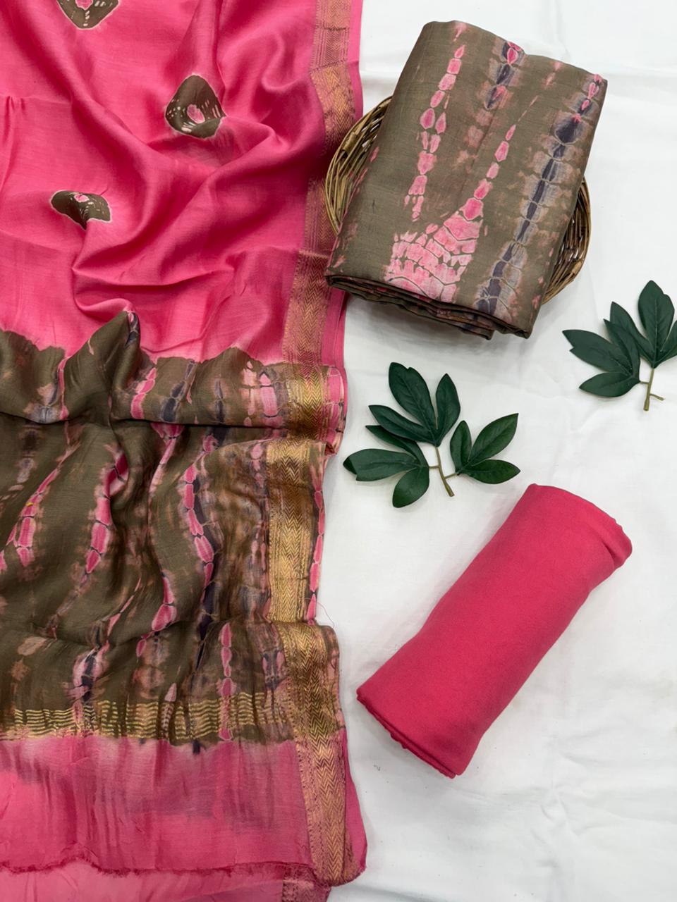 Maheshwari Silk Suit Set