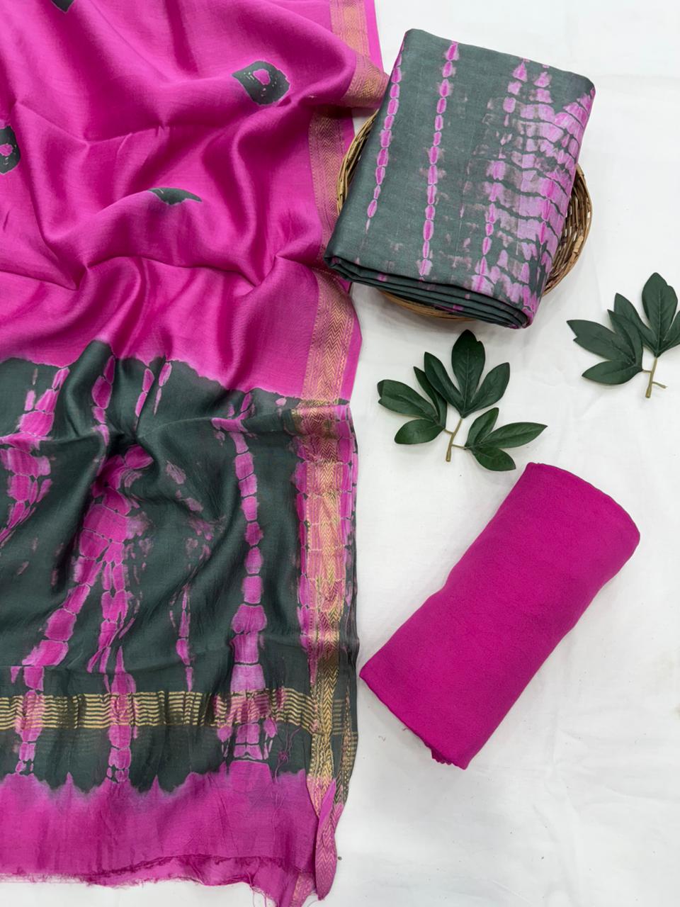 Maheshwari Silk Suit Set