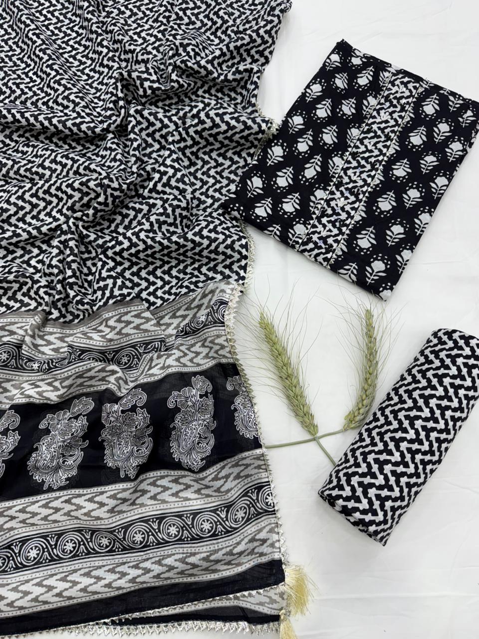 Hand Work Cotton Gota Suit