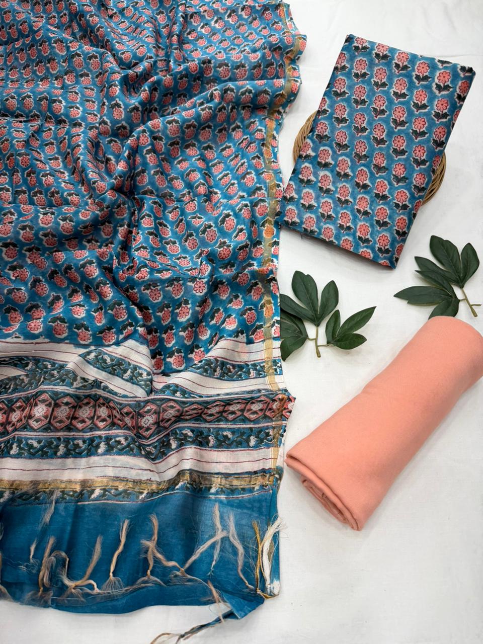 Chanderi Silk Suit Set