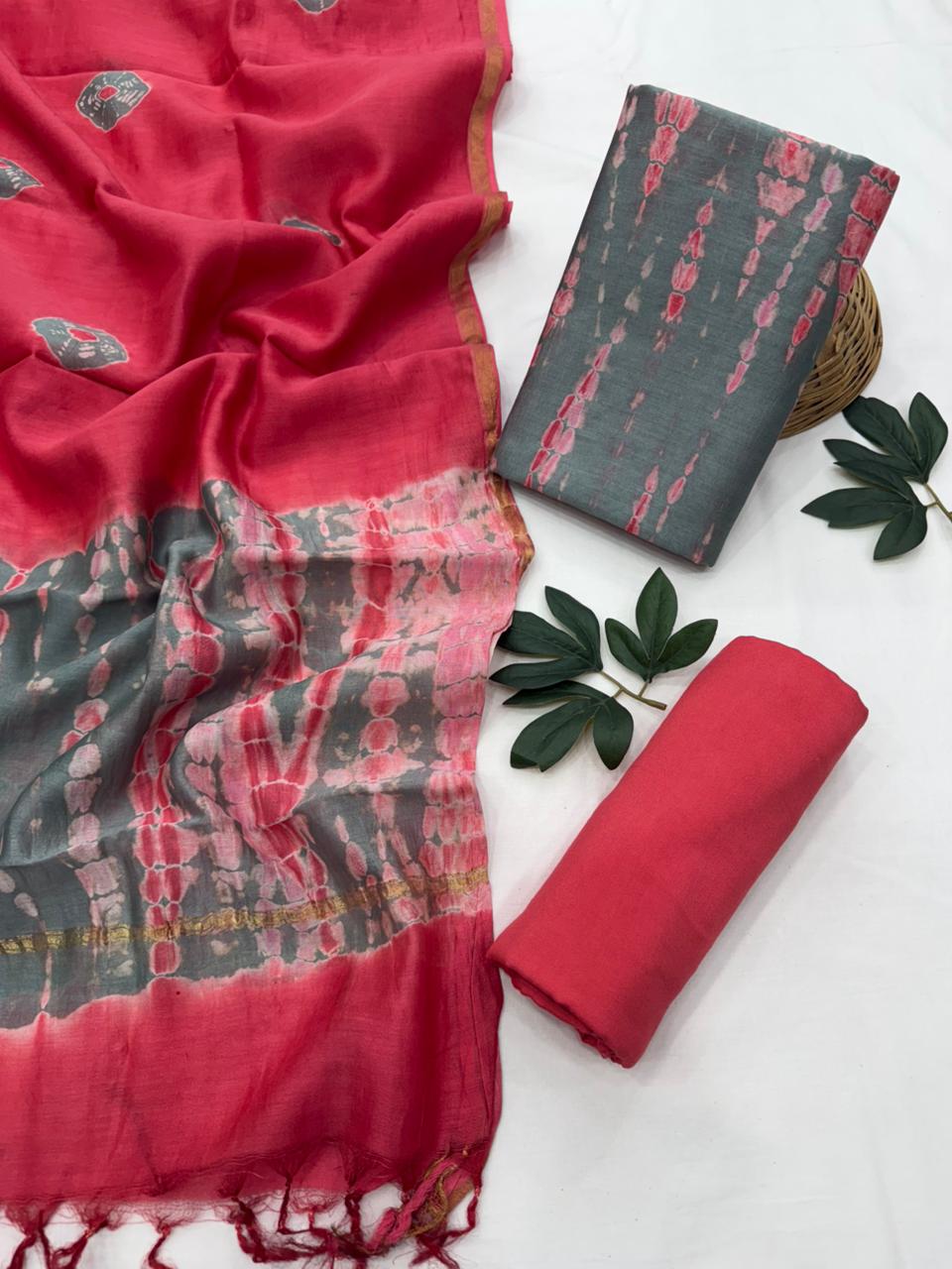 Chanderi Silk Suit Set
