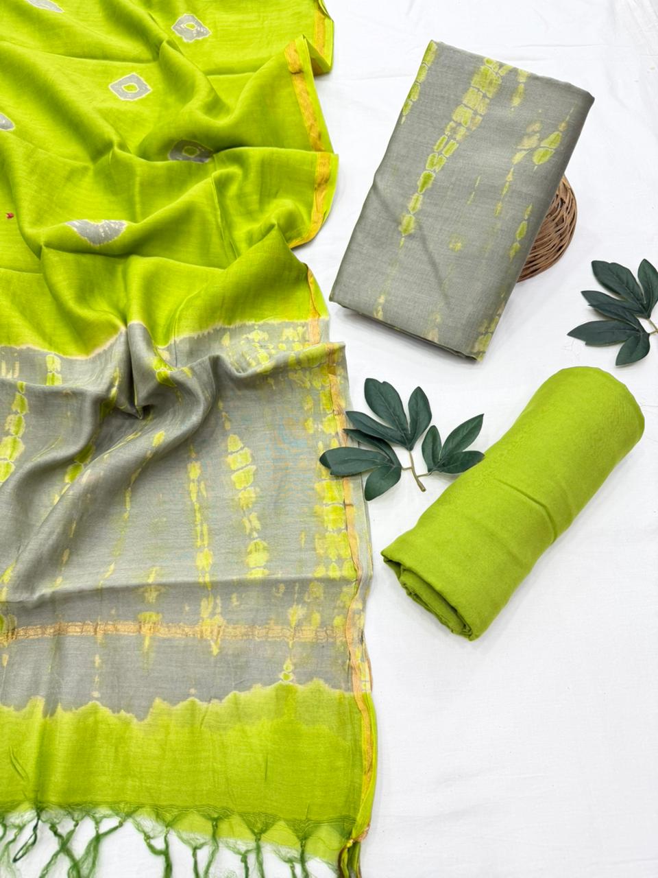 Chanderi Silk Suit Set