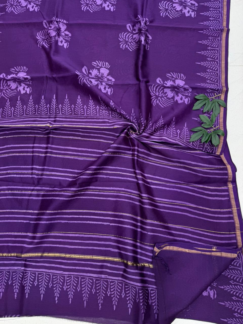 Authentic Chanderi Silk Saree
