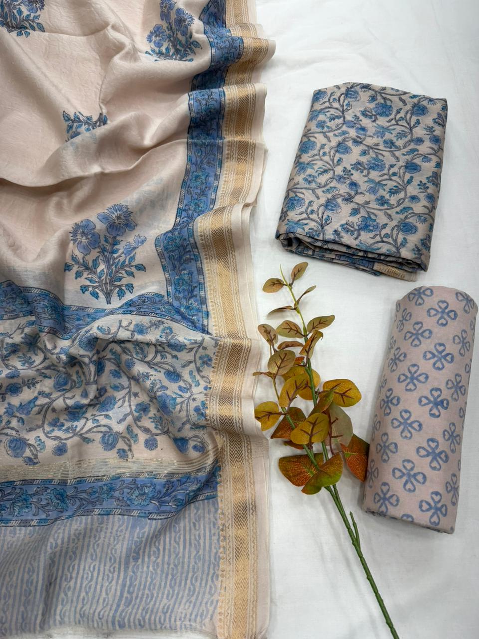 Maheshwari Silk Suit Set