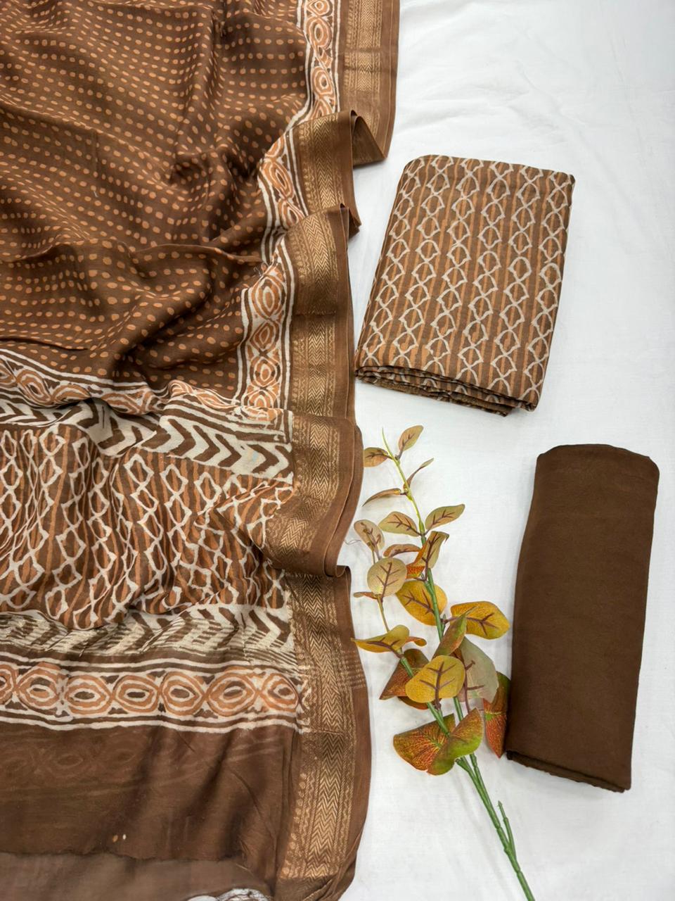 Maheshwari Silk Suit Set