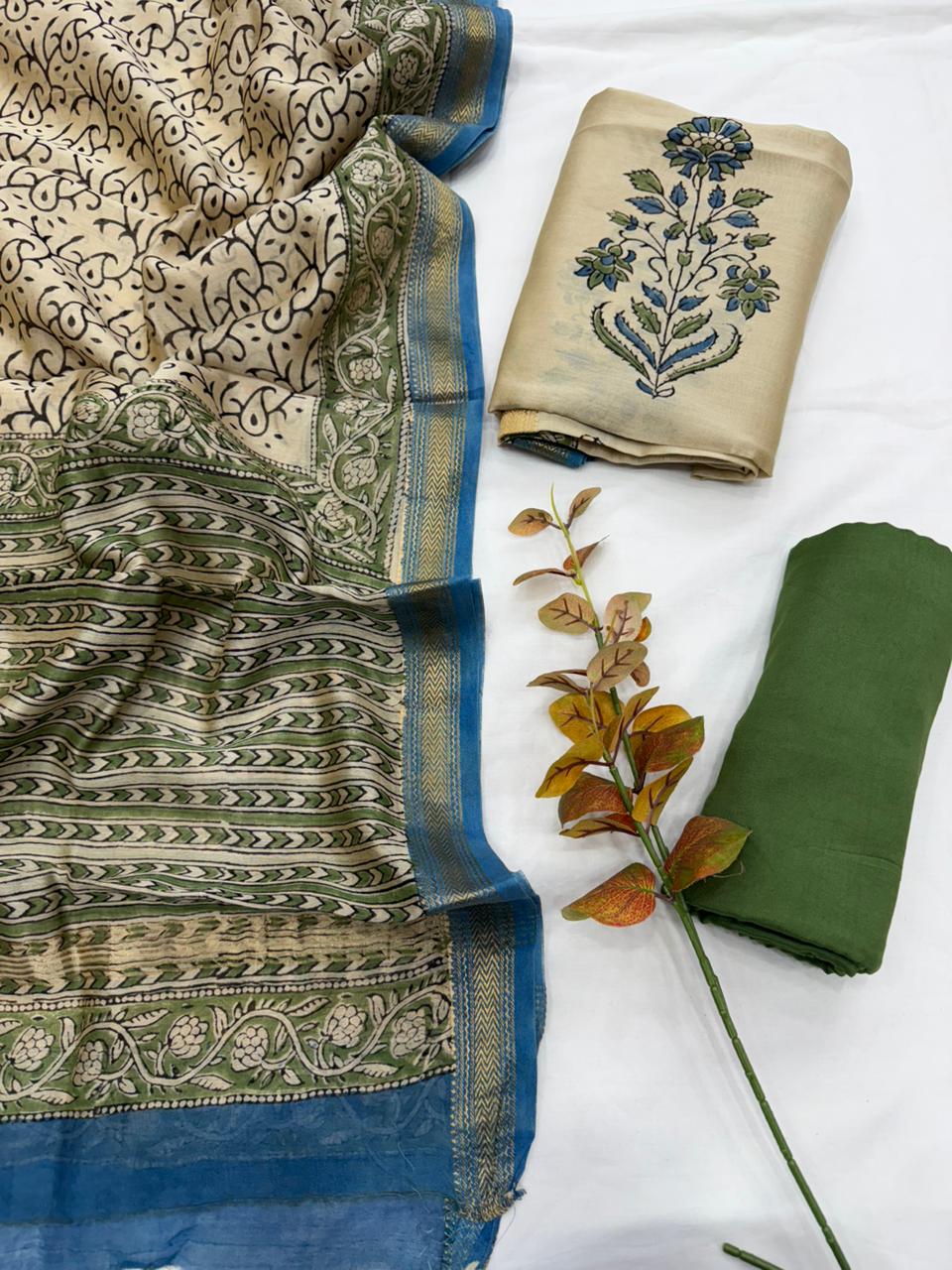 Maheshwari Silk Suit Set