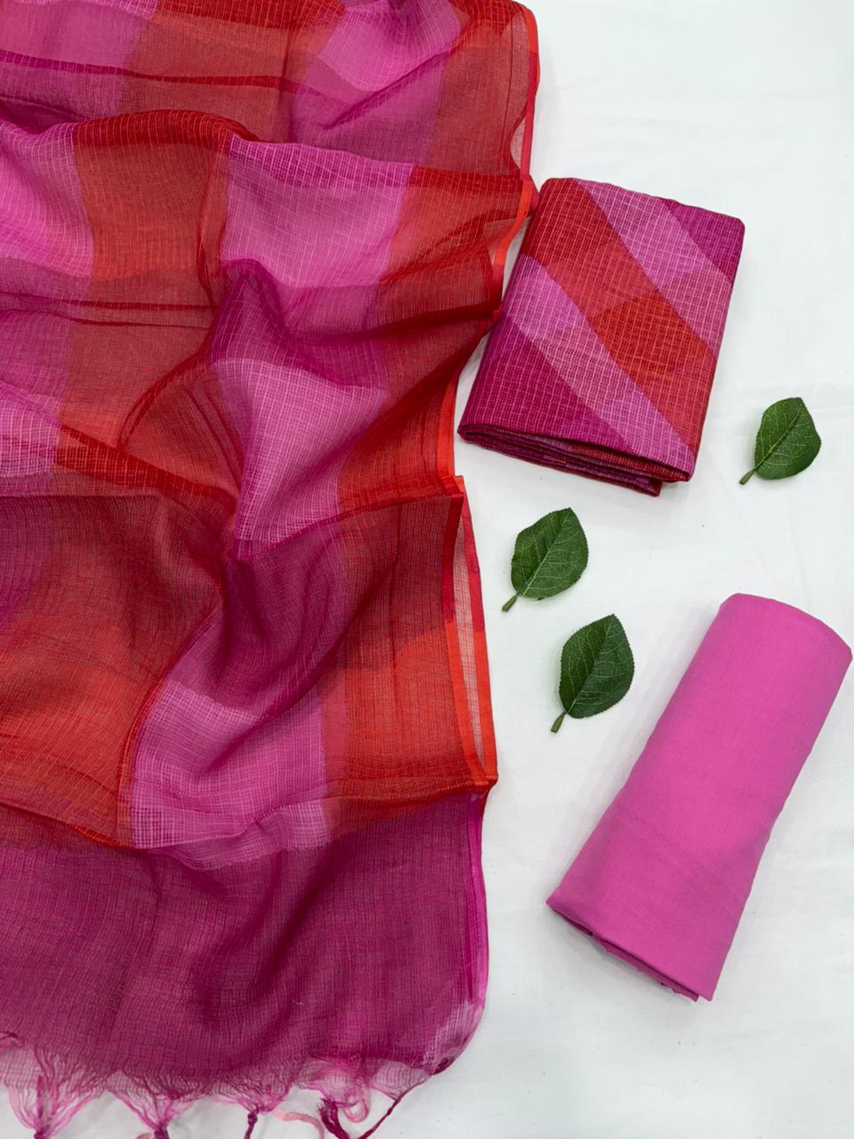 Printed kota doriya suit
