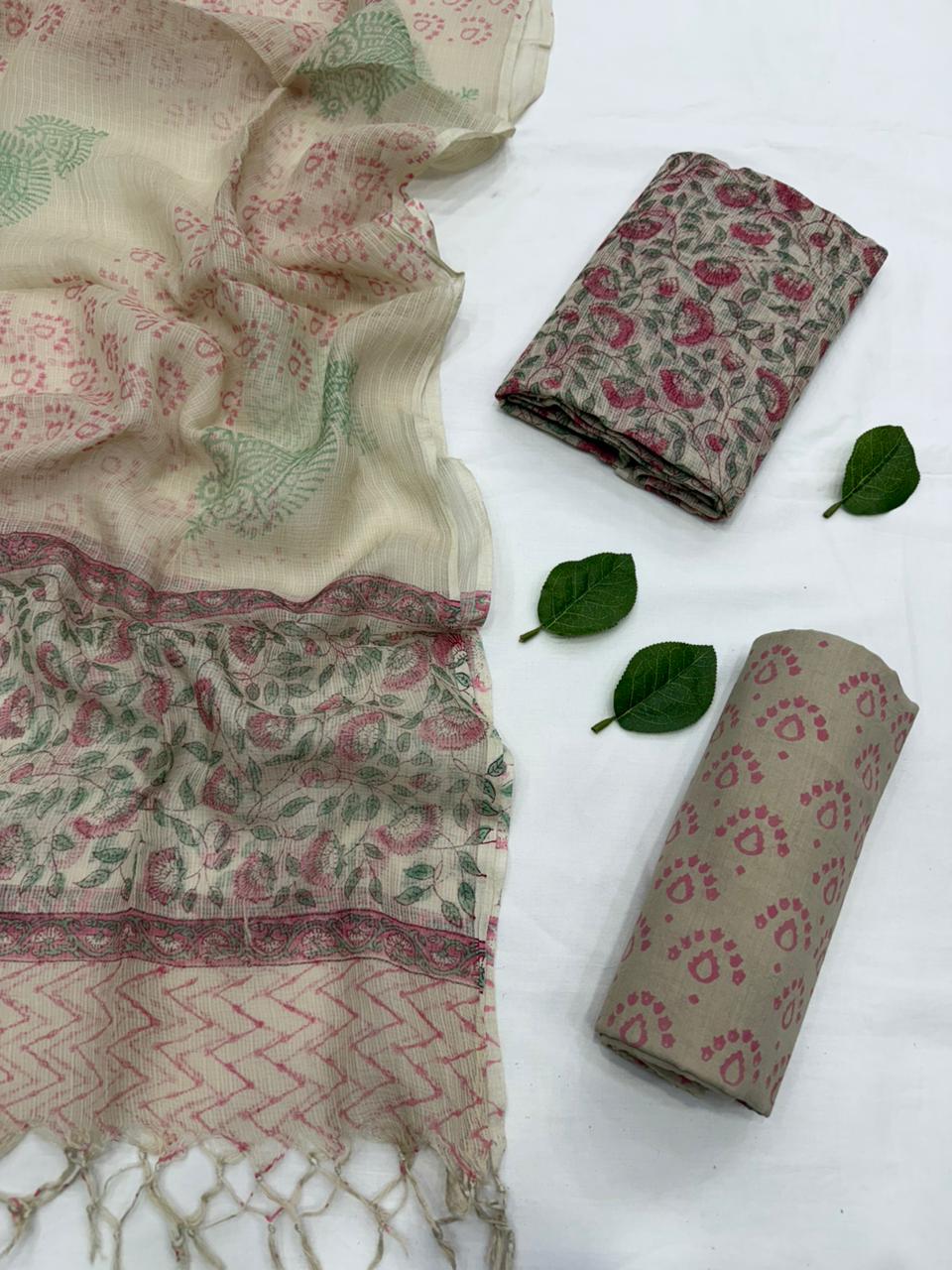 Printed kota doriya suit