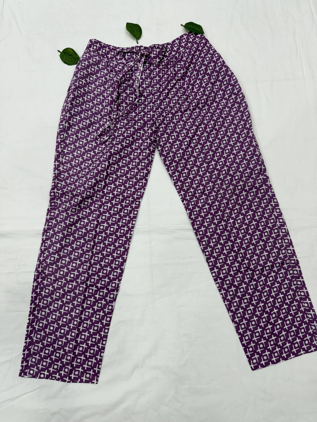 Cotton Printed Top Bottom Set .