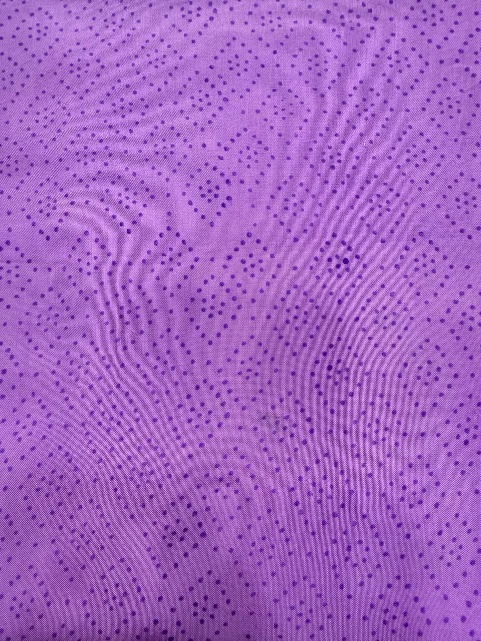 Premium quality solid royal purple unstitched Santoon silk bottom fabric, neatly rolled for the Sanganeri Jaal print Maheshwari silk suit set.